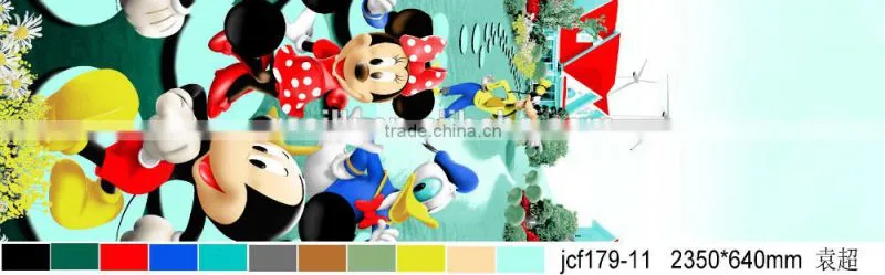 cartoon design disperse printed polyester bedsheet fabric
