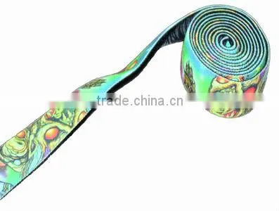 Super quality fashion elastic logo jacquard webbing