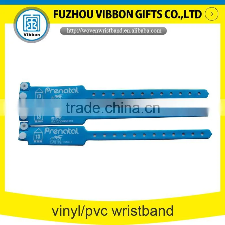 made in China multi-tab pvc wristband for meeting