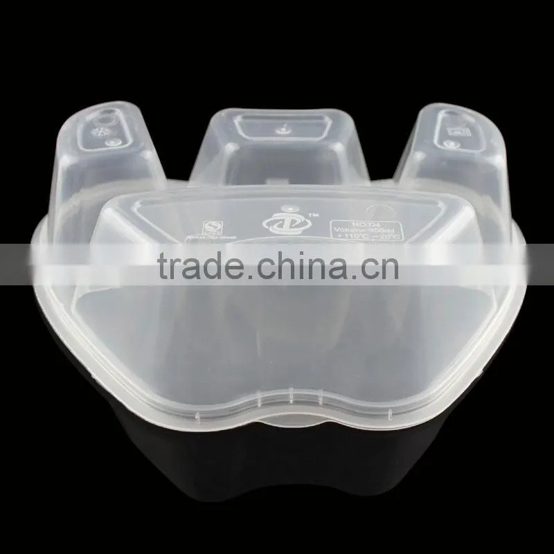 high quality plastic take-away food container with lid 1000ml