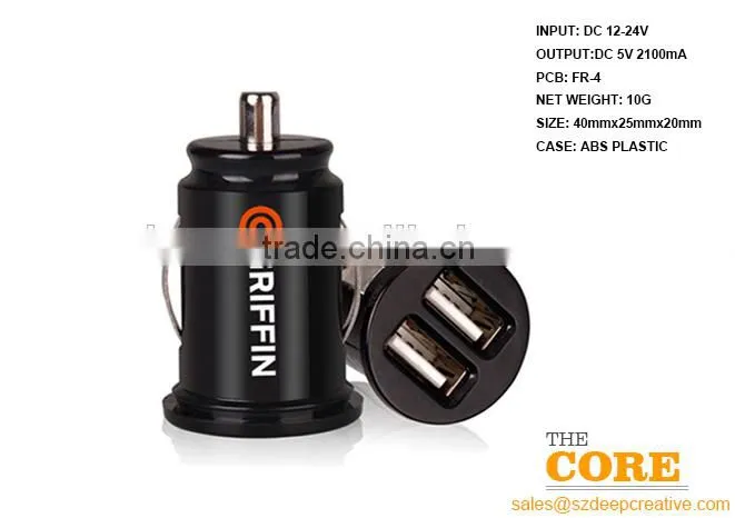 G2 two USB port car charger,2 port car charger,cheap car usb charger,Auto Charger