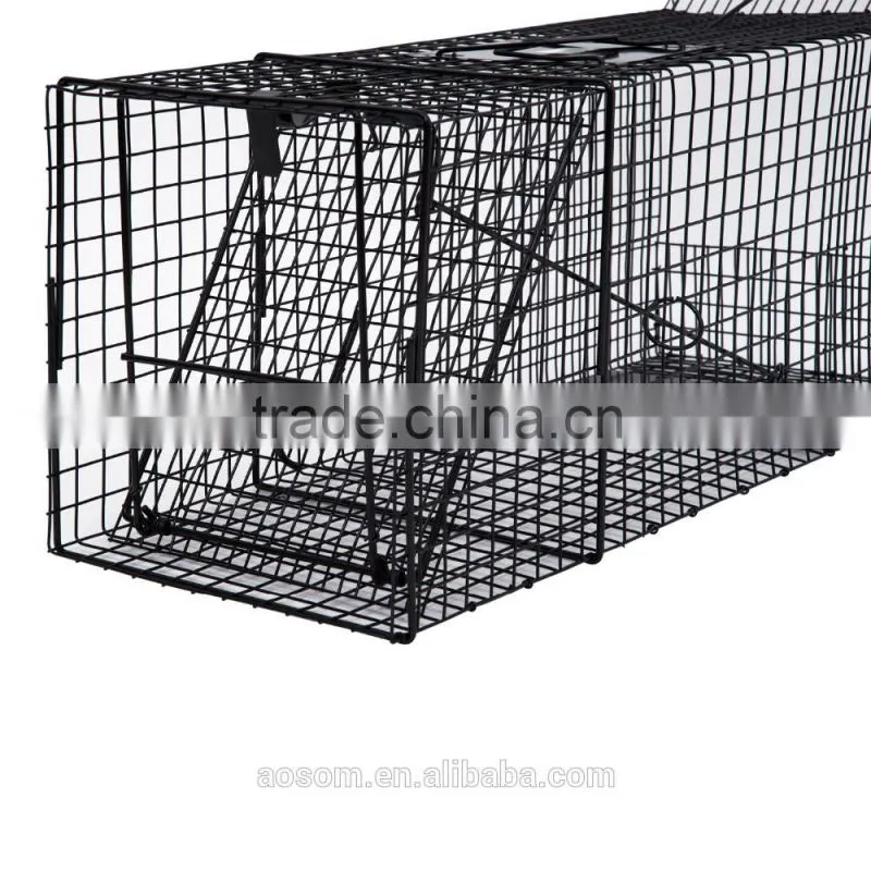 PawHut Black Pet Small Metal Animal Trap