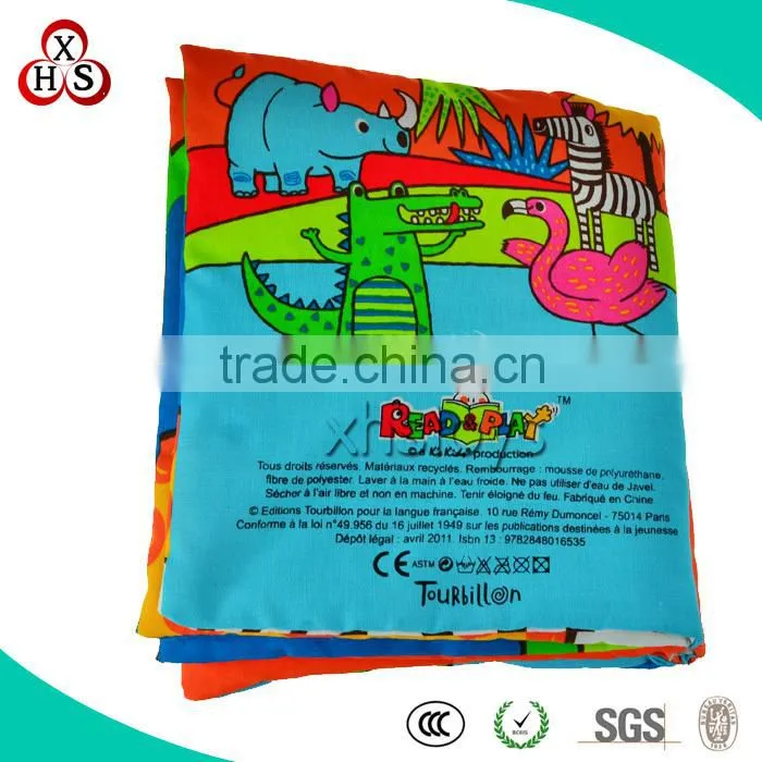 Factory baby educational soft toy cloth book