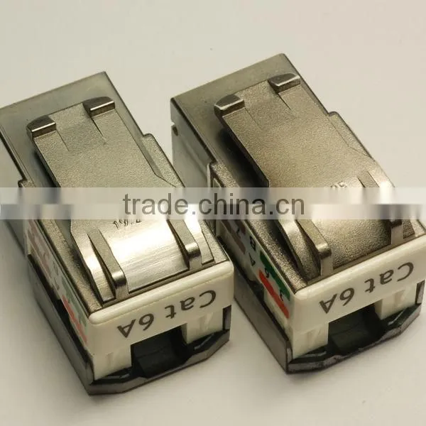Network Solution Coated Cat 6A RJ45 UTP Keystone Jack