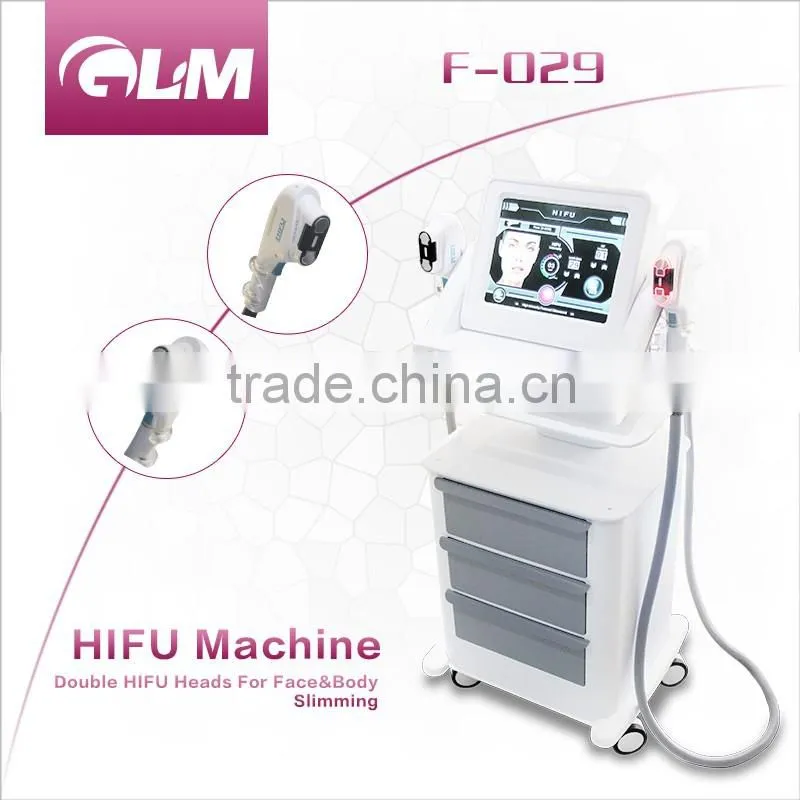 hifu machine/hifu face lift/double hifu body slimming beauty salon equipment