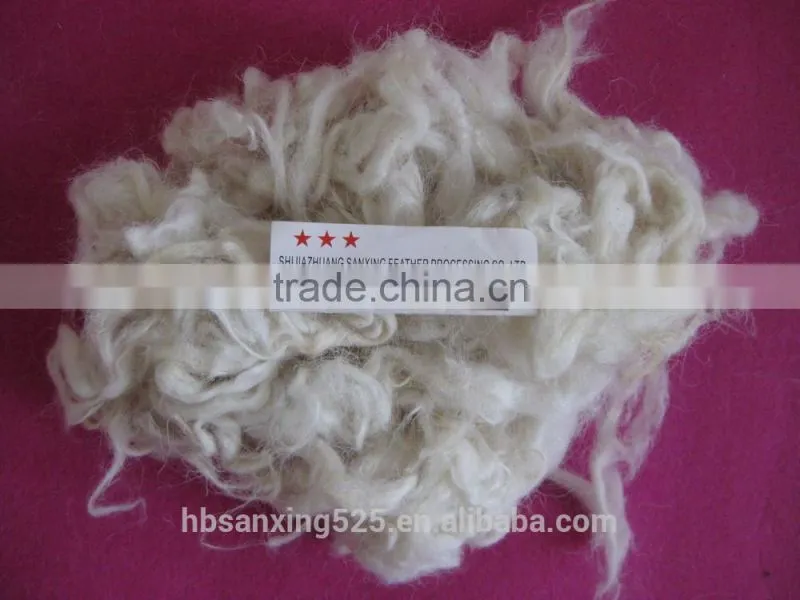 Chinese fleece sheep wool, Mogolian sheep wool, 28-32mic&70-110mm, raw white color