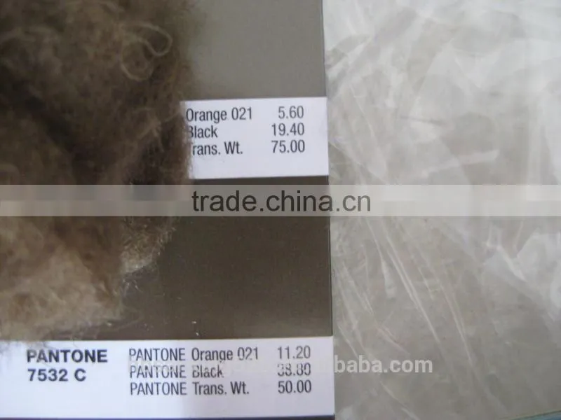 NEW!!! dyed sheep wool 22.5mic & 40-50mm, all colors on the PANTONE CARD