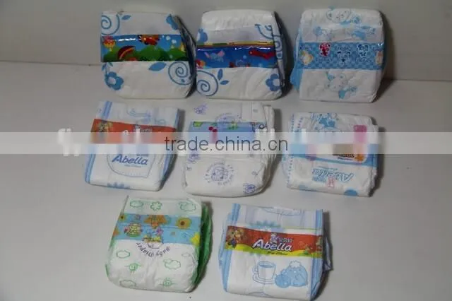 First Grade Cloth Like Baby Diaper with Magic Tapes