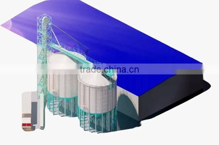 Customized Galvanized Steel Grain Storage Silo animal feed storage silos