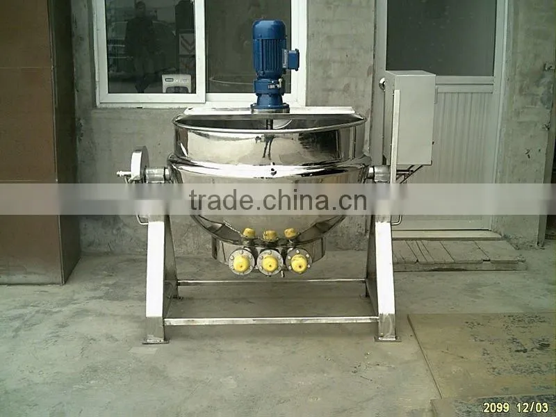 tilting jacket kettle 300L tilting jacketed kettle tilting jacketed cooking kettle