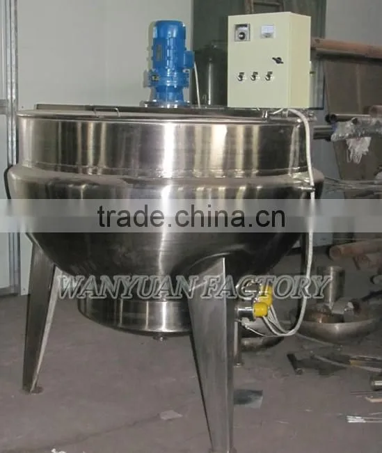 200L electric heating tilting jacketed kettle