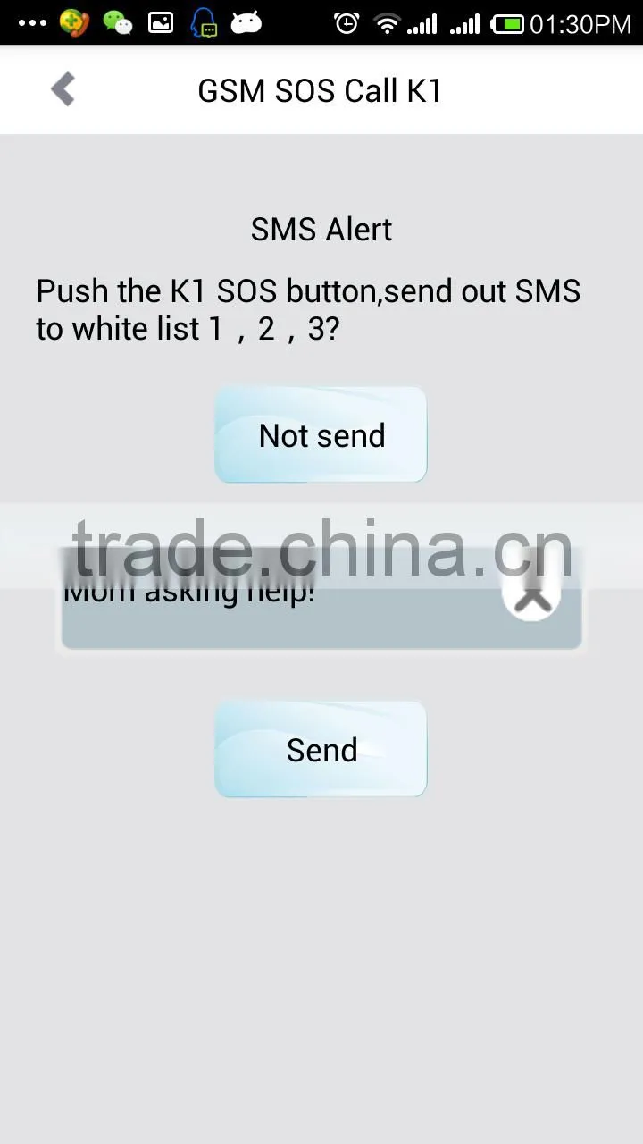 elderly care Emergency Call alarm System gsm auto dialer