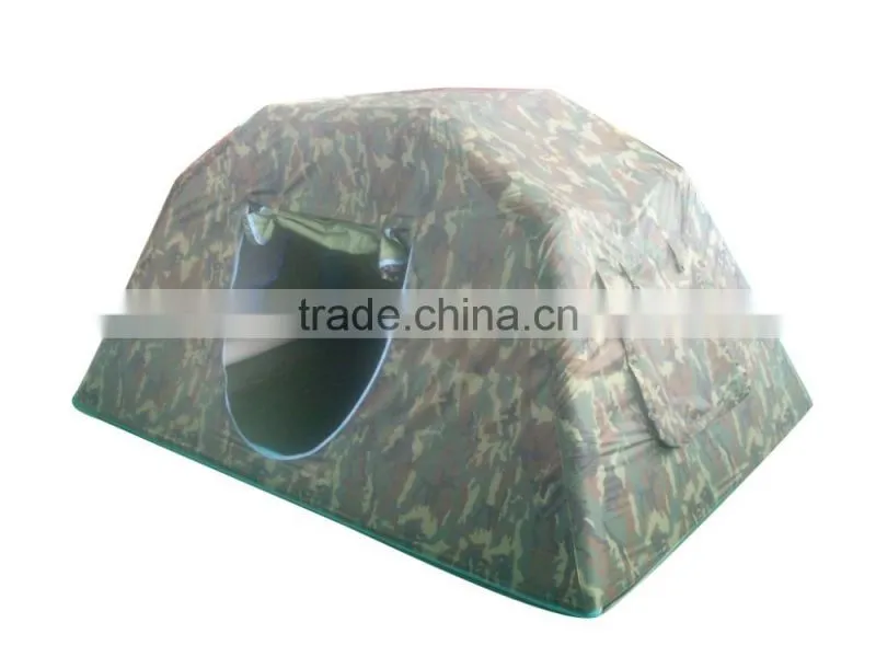 Easy setup outdoor inflatable camping tent with strong waterproof, windproof and light weight