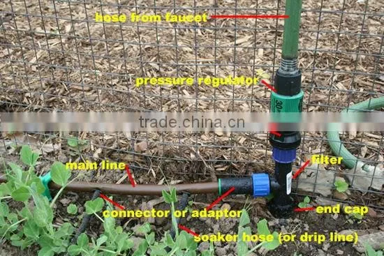 Barbed coupling for drip line irrigation system