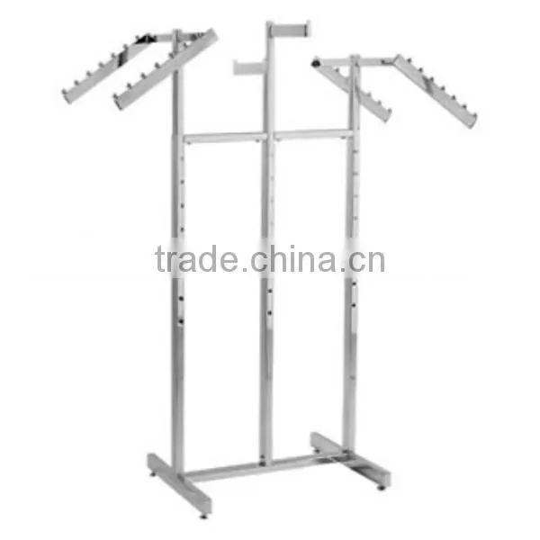 Adjustable Chrome 4 Way Clothing Rack