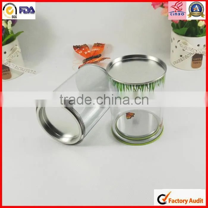 wholesale round transparent tube pvc box