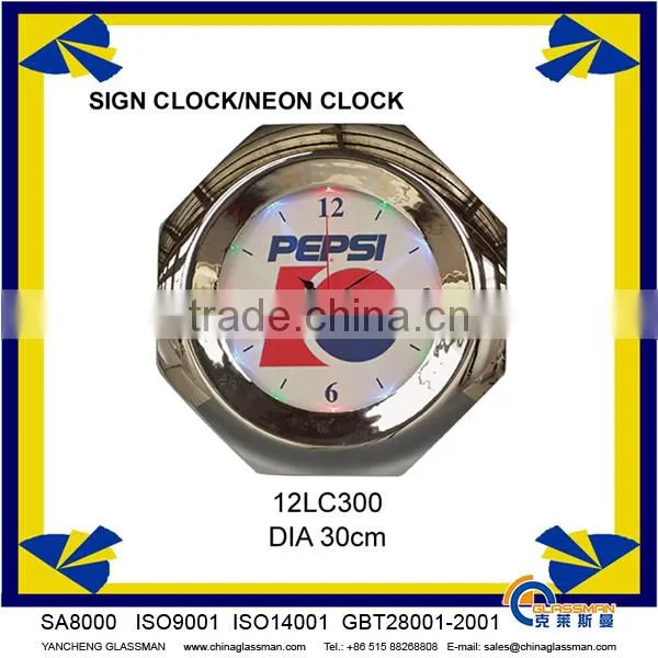 Exclusive custom led wall clock 12LC300