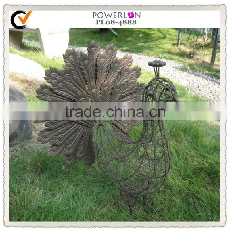 Metal outdoor decoration garden chicken
