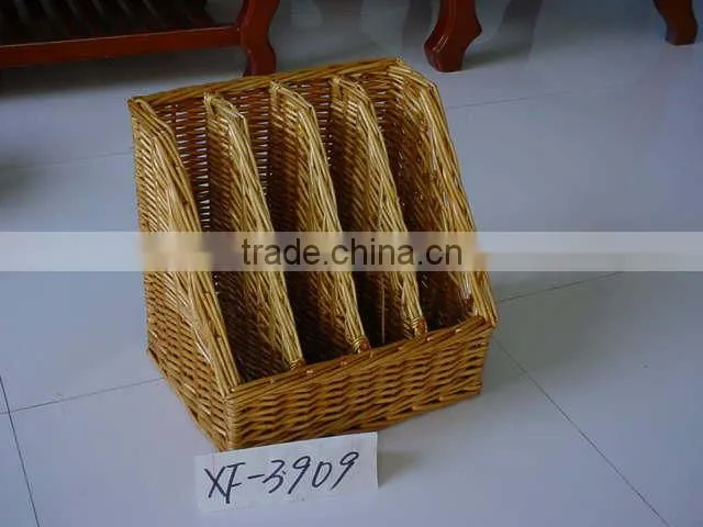 Exquisite faux leather magazine basket hotsale with 100%handmade