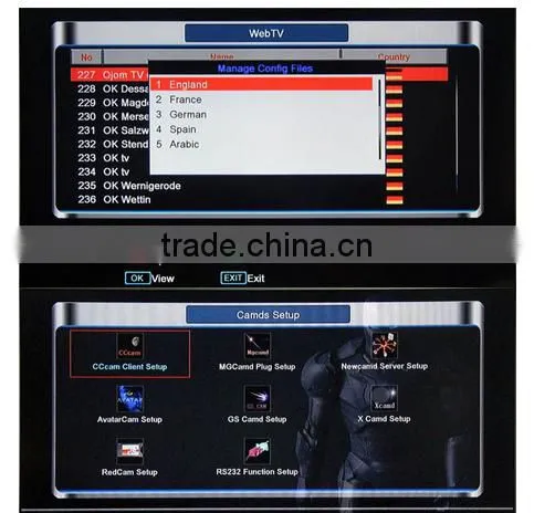 Hot selling Original Openbox V8S Satellite Receiver V8 With UK TP Support 2xUSB WiFi WEB TV Weater Forecast
