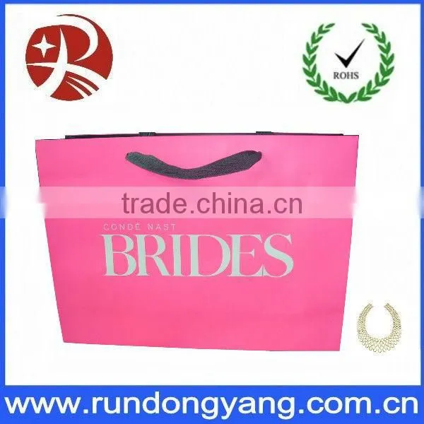 beautiful wedding paper bag with high quality