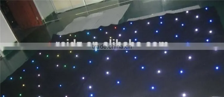 Wedding decoration star curtain with fireproof velvet cloth