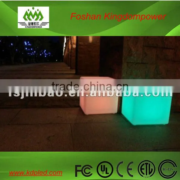 16 colors plastic illuminated led cube furniture