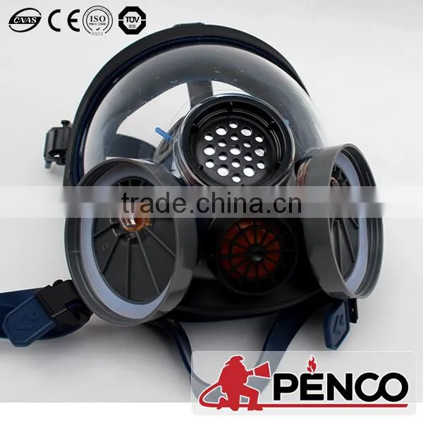 Double-canister silicone rubber full face shield with factory price