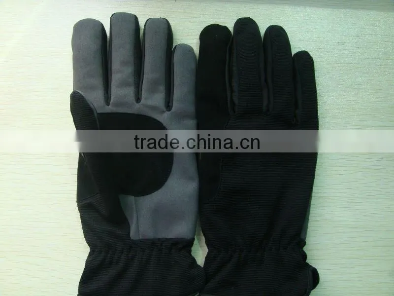 Camouflage military gloves with synthetic leather ZM355-H