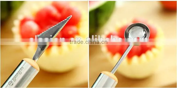 Multifunction Fruit Salad tool , Melon baller & Carving knife
