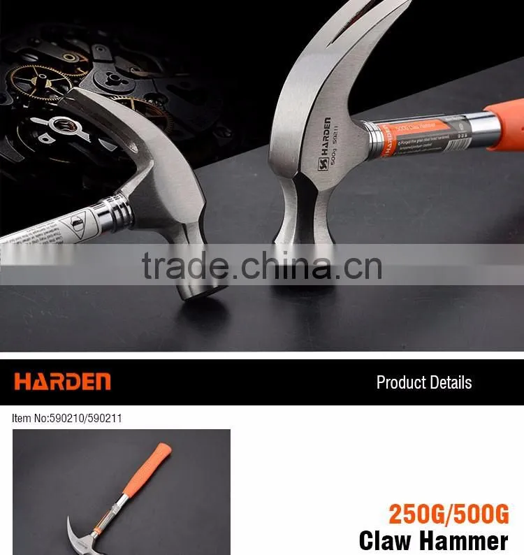 Professional Carbon Steel Claw Hammer With Tubular Handle