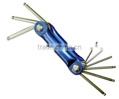 8pcs Foldable Star Key Wrench Set