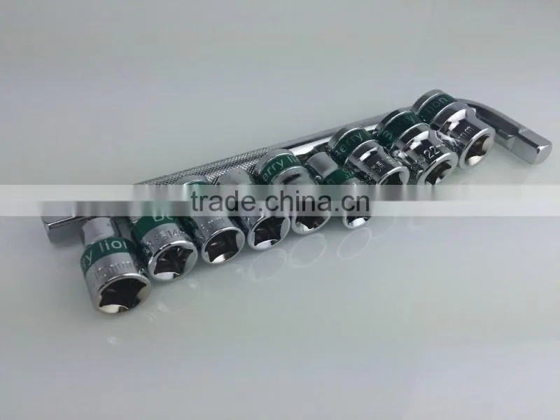 BERRYLION 10-24mm metric sockets L handle socket tool set for sale