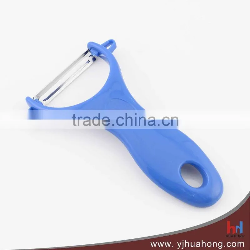 Hot Sales Colorful Innovative Design ABS Handle Stainless Steel Vegetable Peeler (HPL-56)