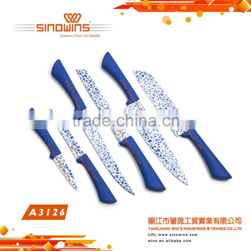 A3207 High Quality 4pcs Ceramic Knife Sets with plastic Handle