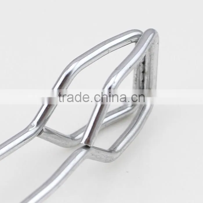 Red Rubber Handle Scissor Food Serving Tongs/ BBQ Tongs