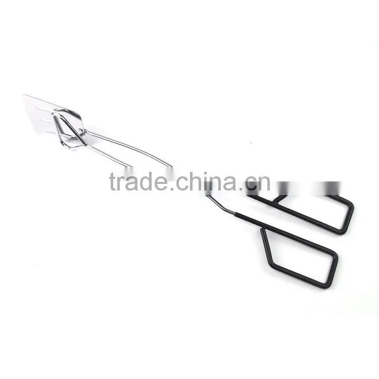 2 in 1 metal barbecue spatula tongs