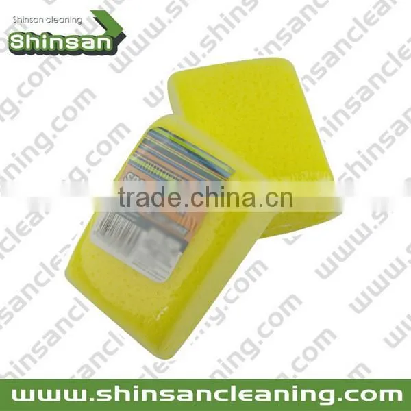 2017 Fashionable bibulous sponge/Heat shrink car wash sponge/car sponge