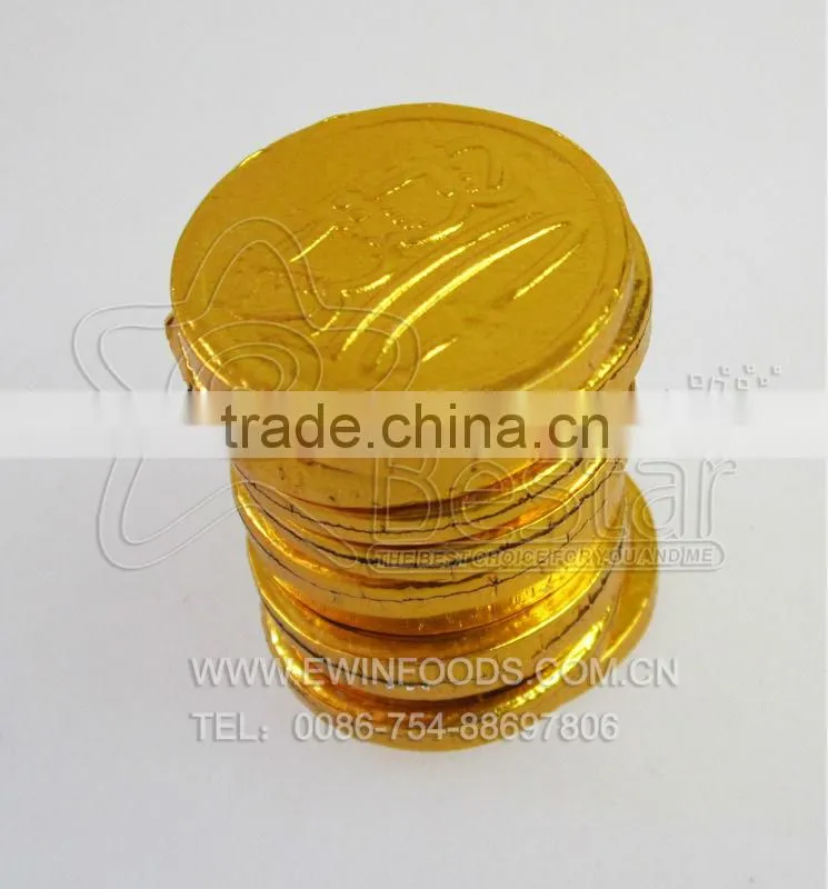 Gloden Coin Shape Bubble Gum