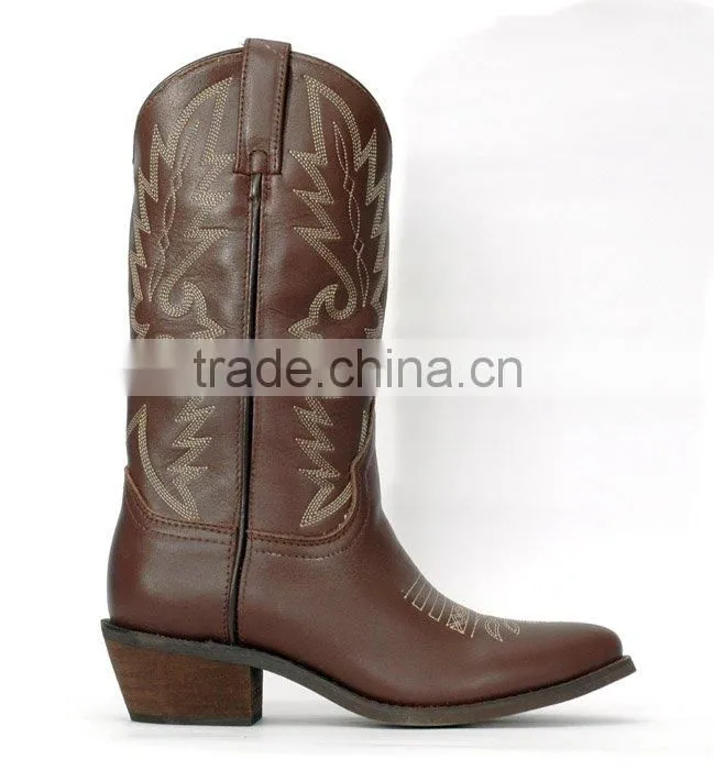 Goodyear welt leather western boots