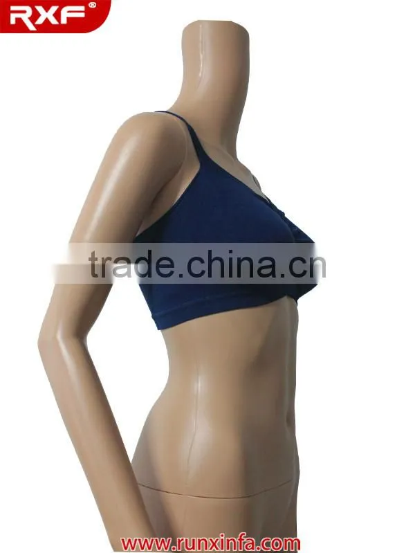H back custom sports bra/wrinkle blue sports bra best buy