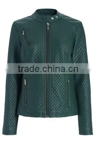 pu quilted jacket bomber jacket