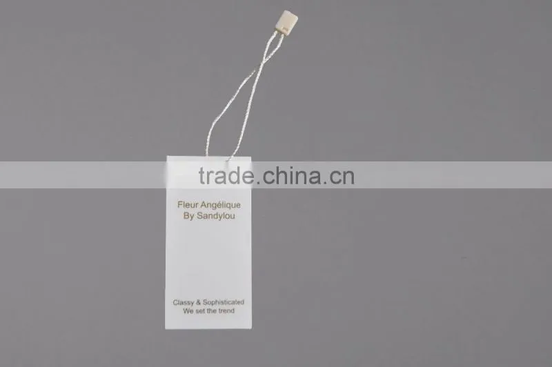 2017 china custom jeans paper hang tags