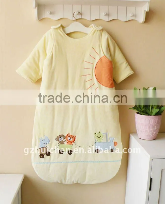 mom and bab 2011 winter baby clothes cotton embroider sleeping bag two ways use