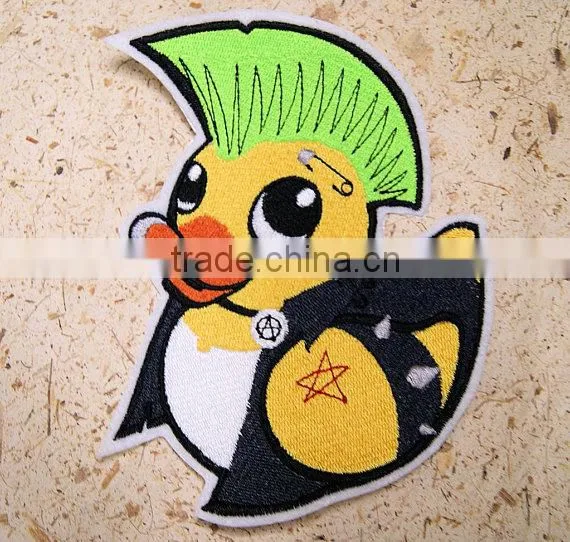 Custom high quality embroidered creative skulls patch for clothes embroidery patch made in china choose size/color