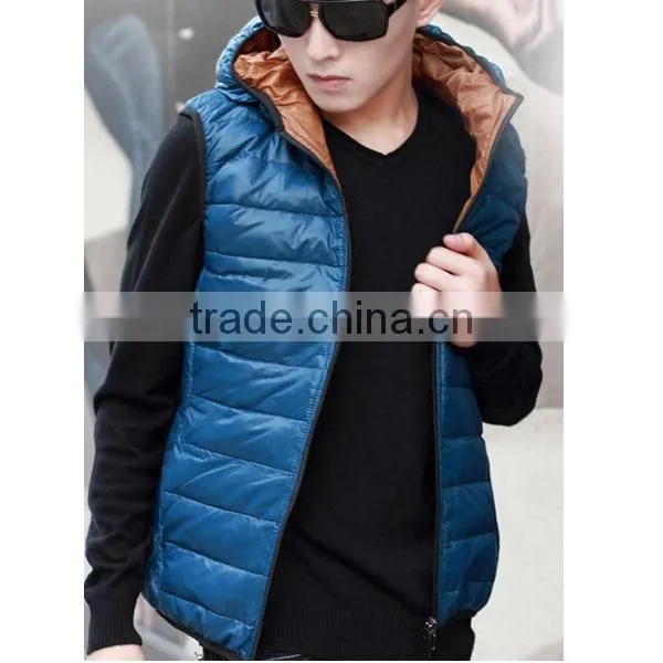 2015 Best Price Man Outdoor Light Slim-fitting Down Vest