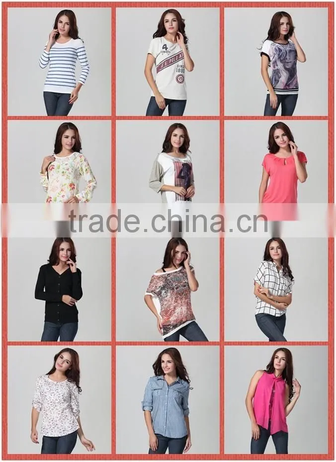 printing t shirt for women/ china alibaba women t-shirt/flocking printing t shirt
