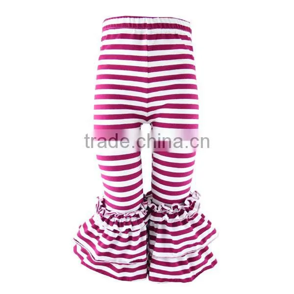2017 fall cheap kids clothing wholesale kids ruffle legging boutique baby girl ruffle pants