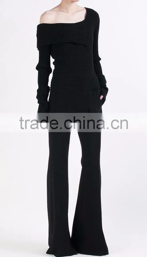 Runwaylover Europe Style 2017 Ladies Long Style Vintsge Flared Pants