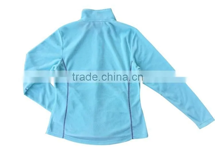 Womens custom joggers knitted wear cheap polar jersey fleece jacket